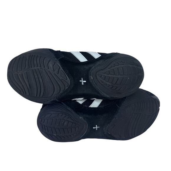 Matman SO25 Wrestling Shoe‎ Youth 4 Black Suede High Top Hook & loop Split Sole - Picture 7 of 9